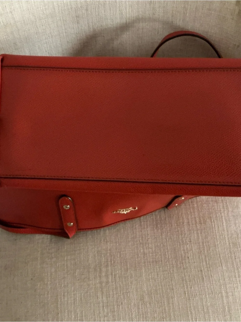 Coach city zip tote vibrant red handbag F36875